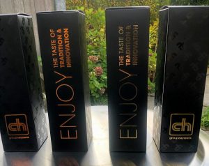 Wijndozen met laminaatverpakking